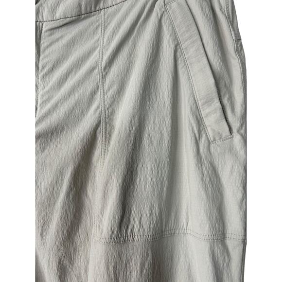 Athleta Trekkie Hike Pants Womens 16 Cream Beige Ripstop Straight Outdoor Hiking - Picture 3 of 14